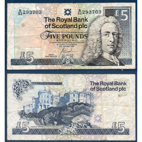 Ecosse P.352d, TB Billet de 5 pounds 2000-2005 Lord Ilay