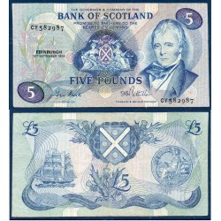 Ecosse P.112f, Billet de 5 pounds 1983-1988 Walter Scott