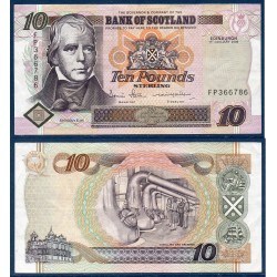 Ecosse P.120f, TTB Billet de 10 pounds 2006 Walter Scott