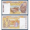 BCEAO P.311Cj Burkina Faso, Neuf, Billet de 1000 Francs CFA 1999 masques