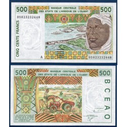 BCEAO P.110Al Cote d'Ivoire, Neuf, Billet de 1000 Francs CFA 2001 tracteur