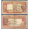 BCEAO P.209Bj Benin, TB-, Billet de 10000 Francs CFA 1991 Filature