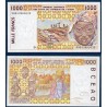 BCEAO P.411Di Mali, Neuf, Billet de 1000 Francs CFA 1999 pilotis