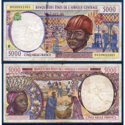 Afrique Centrale Pick 304Fe Centrafrique, TTB, Billet de 5000 Francs CFA 1999 pétrole