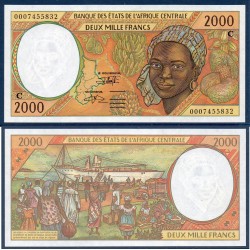 Afrique Centrale P.103Cg Congo, Neuf Billet de 2000 Francs CFA 2000 port