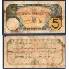 AOF P.5Bf, B Billet de 5 Francs 1.9.1932 Dakar