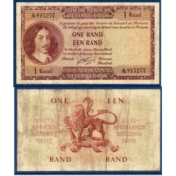 Afrique du sud P.102b, TB, Billet de 1 rand 1961 Vermuyden