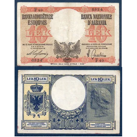 Albanie Pick N°11, Billet de banque de 10 Leke 1940