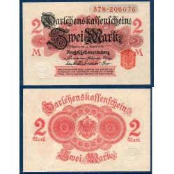 Allemagne Pick N°53, Billet de banque de 2 Mark 1914