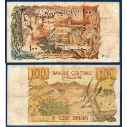 Algérie P.128b, TB, Billet de 100 dinar 1970 blé