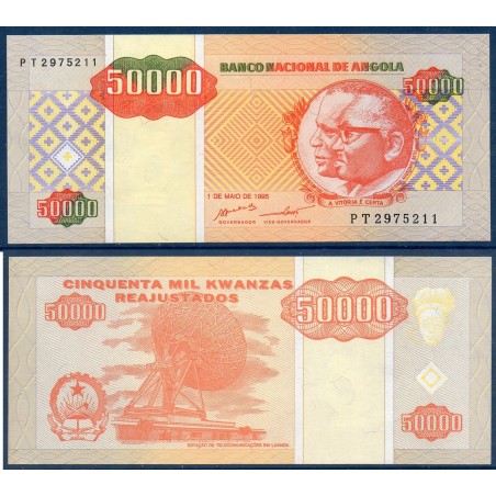 Angola P.138, Neuf, Billet de 50000 Kwanzas 1995 Parabole