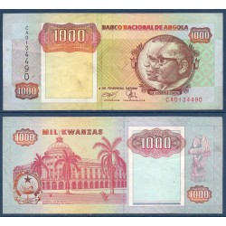 Angola P.129b, TTB, Billet de 1000 Kwansas 1991 Banque nationale