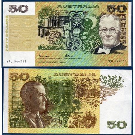 Australie P.47e, TTB Billet de 50 Dollars 1985 Walker Florey