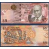 Bahamas P.72, neuf Billet de 5 dollars 2007 Wallace-Whitfield