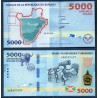 Burundi P.53b, Neuf, Billet de 5000 Francs 2018  Buffle danseurs