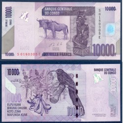 Congo P.103b, Neuf, Billet de 10000 Francs 2013 Souimanga