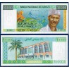 Djibouti P.41, Neuf, Billet de 10000 Francs 1999 Aptidon poissons