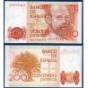 Espagne P.156, neuf Billet de 200 pesetas 1980 Leopoldo Alas