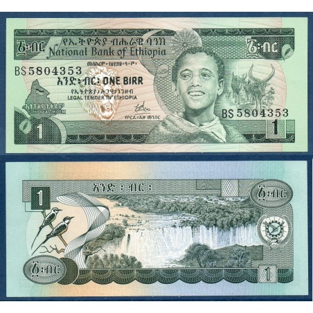 Ethiopie P.30a, Neuf, Billet de 1 Birr 1976 Chute Tissisat