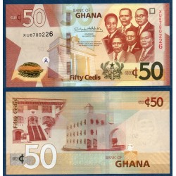 Ghana P.49, Neuf, Billet de 50 Cedis 2019 Fort Osu