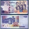 Ghana P.40f, Neuf, Billet de 20 Cedis 2015 Cour suprême