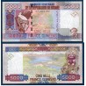 Guinée P.41a, Neuf, Billet de 5000 Francs 2006 Centrale hydroélectrique