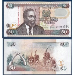 Kenya P.41a, Neuf, Billet de 50 Shillings 2003 Mombasa