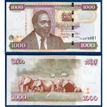 Kenya P.51e, Neuf, Billet de 1000 Schillings 2010 Violet