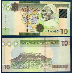 Libye P.78Aa, Neuf, Billet de 10 dinars 2011 Citadelle