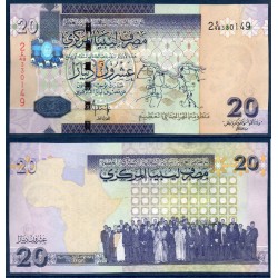 Libye P.74, Neuf, Billet de 20 dinars 2009 Membres OUA