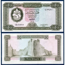 Libye P.36b, Neuf, Billet de 5 dinars 1972 Tripoli