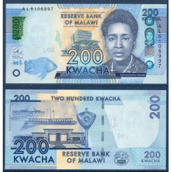 Malawi Pick N°60c, Billet de banque de 200 kwatcha 2016