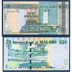 Malawi Pick N°49, Billet de banque de 50 kwatcha 2004