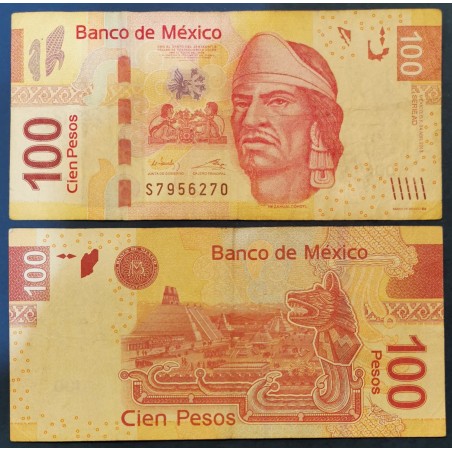 Mexique Pick N°124ad, TTB Billet de Banque de 100 pesos 24.4.2013