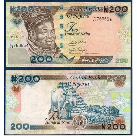 Nigeria Pick N°29c, Sup Billet de Banque de 200 Naira 2004-2005