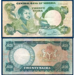 Nigeria Pick N°26b, TTB Billet de Banque de 20 Naira 1984-2000