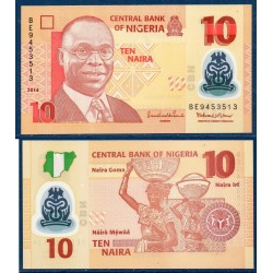 Nigeria Pick N°39e, Billet de Banque de 10 Naira 2014