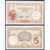 Nouvelle Calédonie P.36b, Sup Billet de 5 Francs 1926 athéna