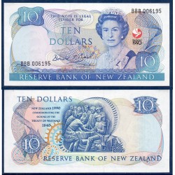 Nouvelle Zelande P.176, Neuf Billet de 10 Dollars 1990 Traité Waitangi