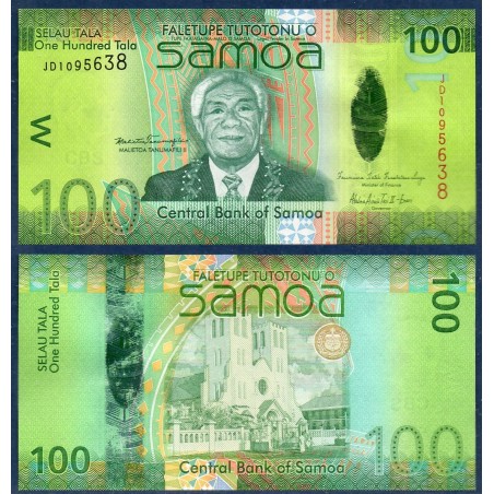 Samoa P.44a, neuf Billet de 100 Tala 2012 Susuga Tanumafili II