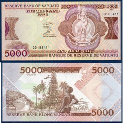 Vanuatu P.15, neuf Billet de 5000 Vatu 2006-2010 paquebots