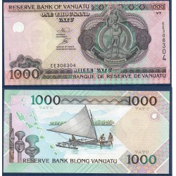 Vanuatu P.10a, Unc Billet de 1000 Vatu 2002 voilier