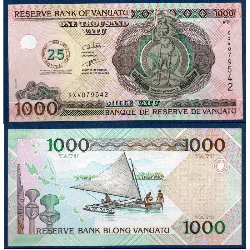 Vanuatu P.11, Unc Billet de 1000 Vatu 2005  voilier