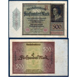 Allemagne Pick N°73, Billet de banque de 500 Mark 1922