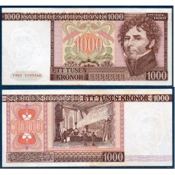 Suède P.55b, TTB+, Billet de 1000 Kronor 1983 Bernadotte