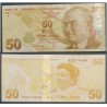 Turquie P.225b, TTB Billet de 50 Lira 2009 Fatma Aliye