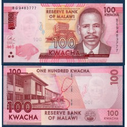 Malawi Pick N°65c, Billet de banque de 100 kwacha 2017