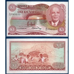 Malawi Pick N°14g, Billet de banque de 1 Kwacha 1984