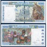 BCEAO P.713Ki Senegal, Neuf, Billet de 5000 Francs CFA 1999 usine