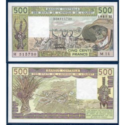 BCEAO P.606Hh Niger, Neuf, Billet de 500 Francs CFA 1985 fermier